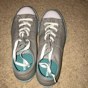 Grey & Blue Converse ( make offers )